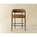 Mavia 35.5 inch Ludlow Sesame Leather Counter Stool